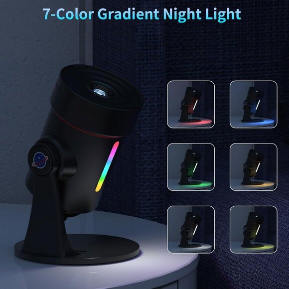 2025 Upgraded] Galaxy Projector, HD Brighter Wider Projection Planetarium Star P - Picture 7 of 8